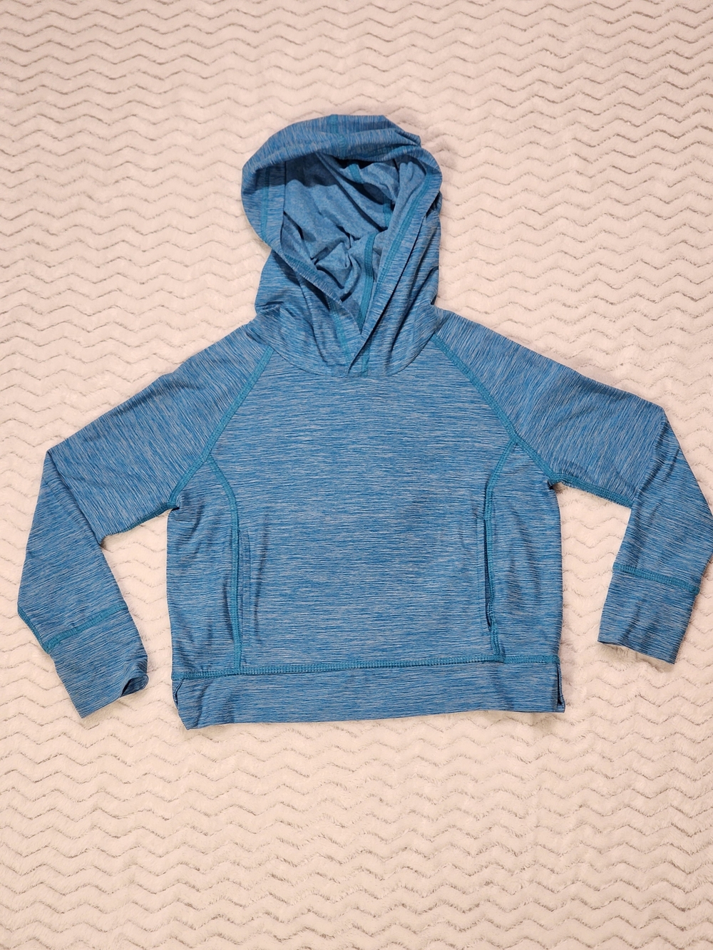 Hanna Andersson Lightweight Hoodie – Size 4 – Light Blue (Excellent Condition)